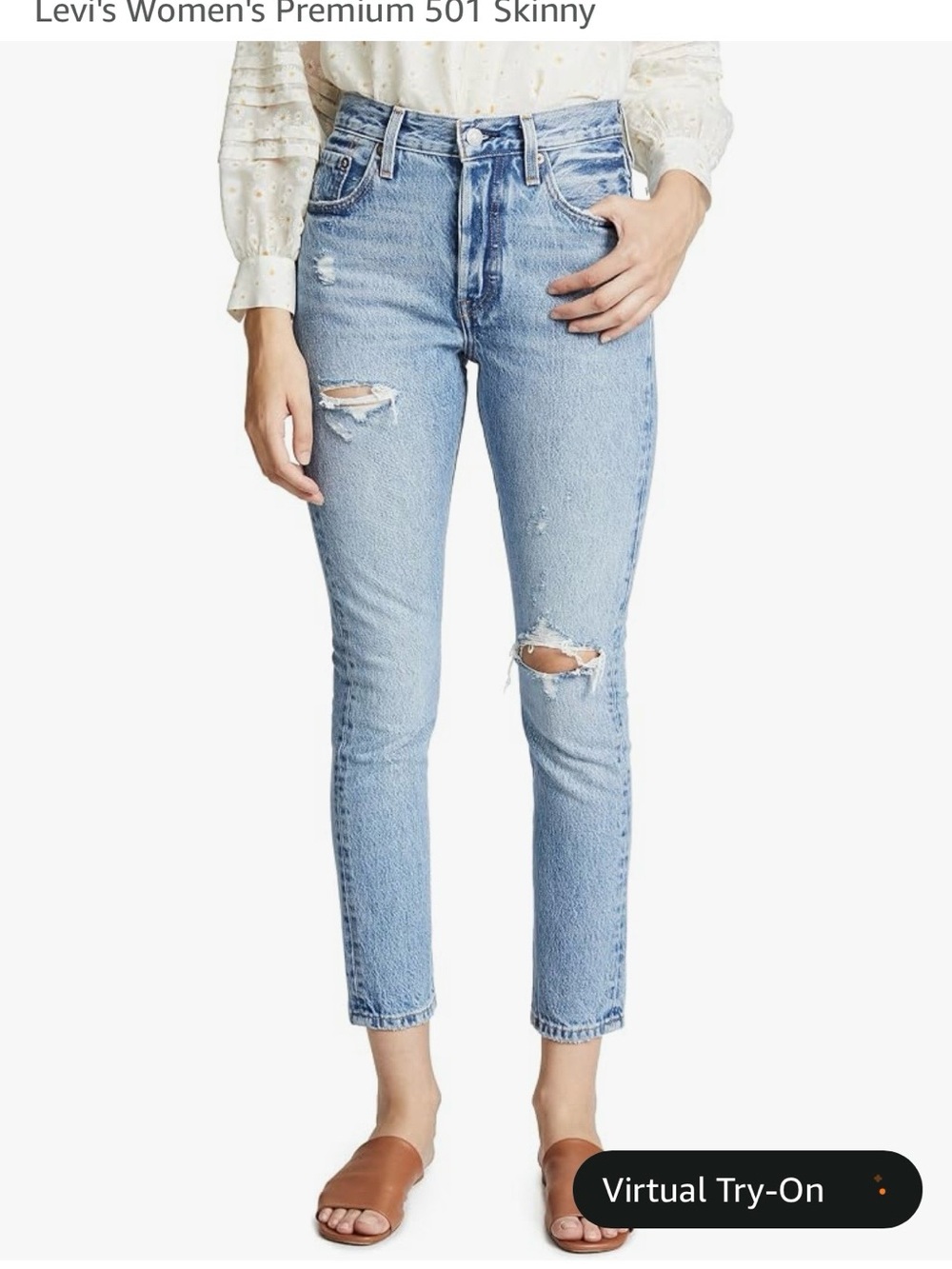 Levi’s Premium 501 Skinny Can’t Touch This Distressed Jeans NWT NWOT